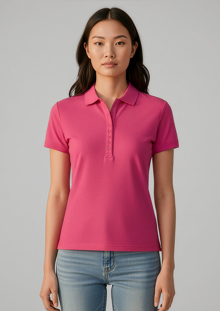 Womens Crew Short Sleeve Polo