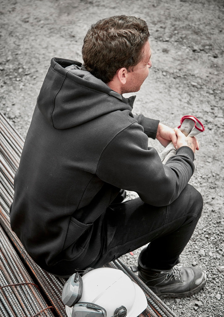 Unisex Zip Front Multi-Pocket Hoodie
