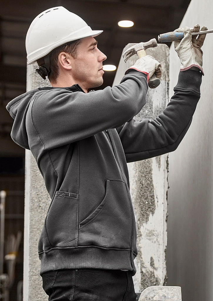 Unisex Zip Front Multi-Pocket Hoodie