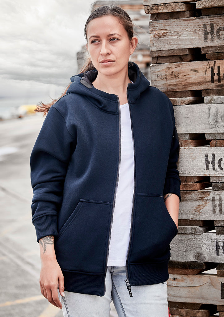 Unisex Zip Front Multi-Pocket Hoodie